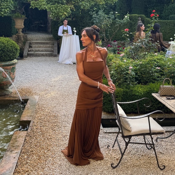 Delfi Delilah Dress In Terracotta - Picture 4 of 4